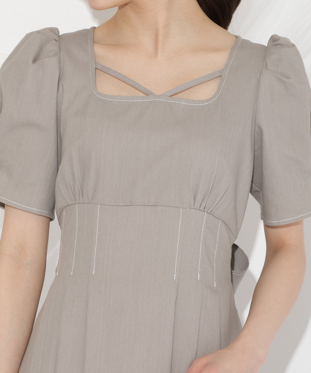 WILLSELECTION「バックリボンデニムワンピース」|ワンピース|