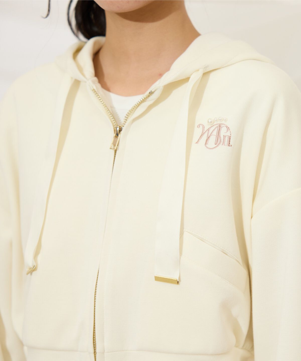 WILLSELECTION「ロゴ刺繍コンパクトフーディー」|パーカー|