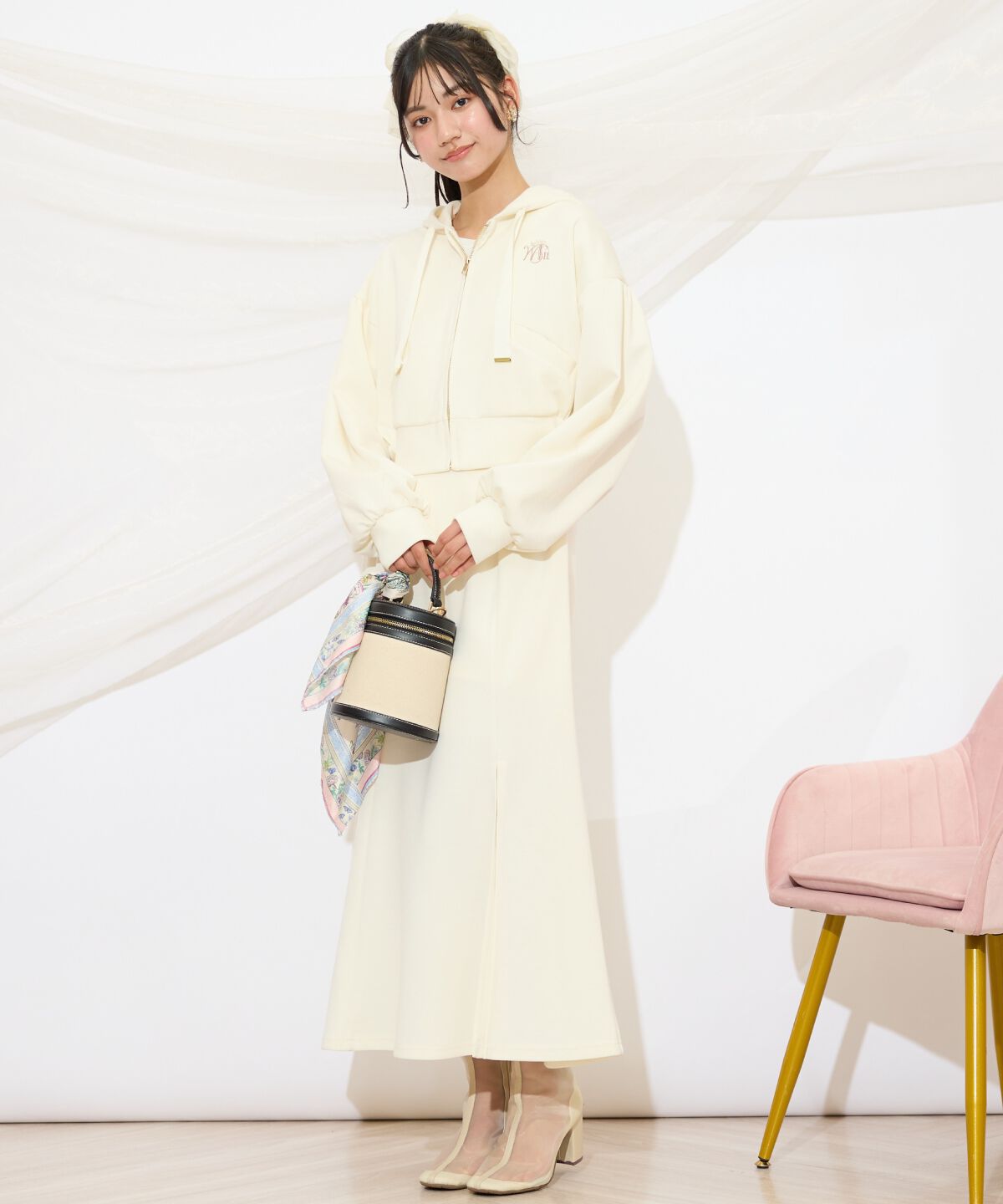 WILLSELECTION「ロゴ刺繍コンパクトフーディー」|パーカー|