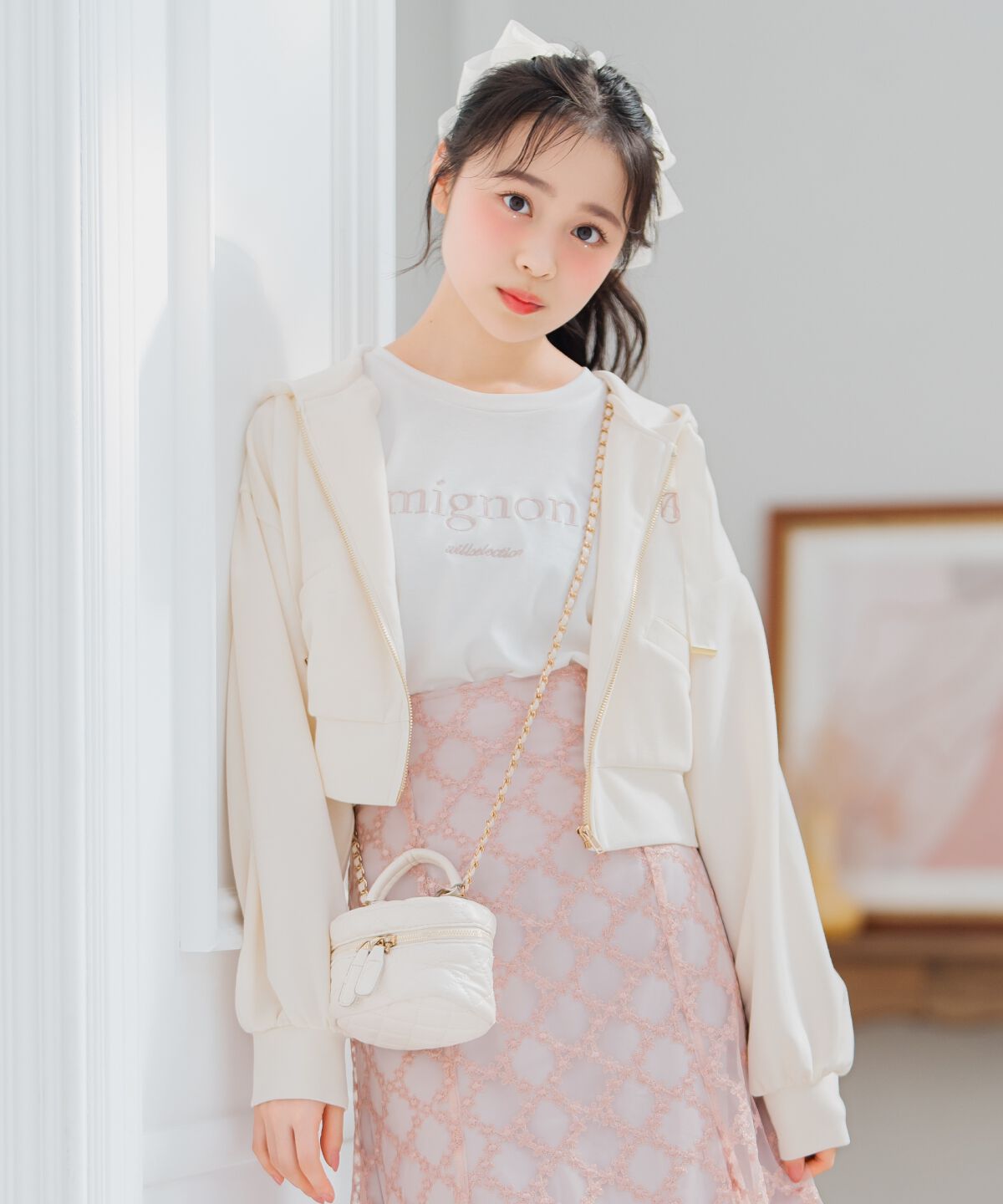 WILLSELECTION「ロゴ刺繍コンパクトフーディー」|パーカー|