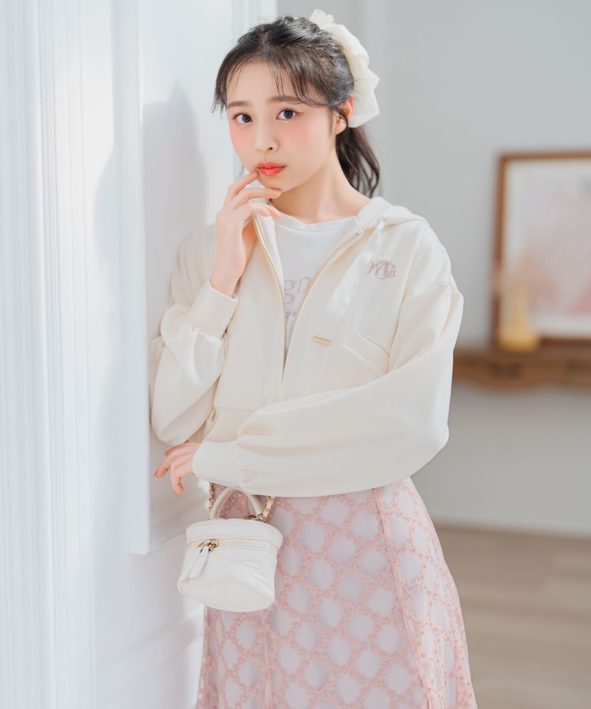 WILLSELECTION「ロゴ刺繍コンパクトフーディー」|パーカー|