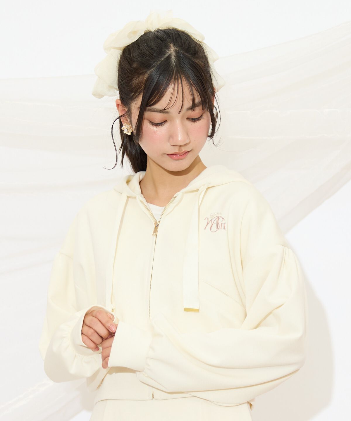 WILLSELECTION「ロゴ刺繍コンパクトフーディー」|パーカー|