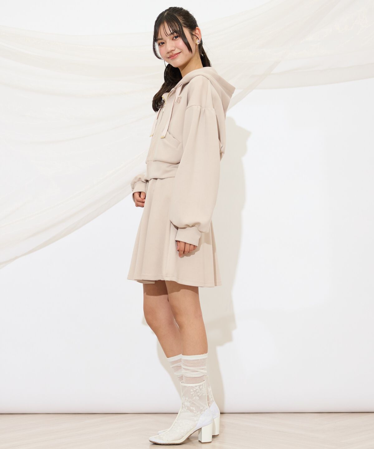 WILLSELECTION「ロゴ刺繍コンパクトフーディー」|パーカー|