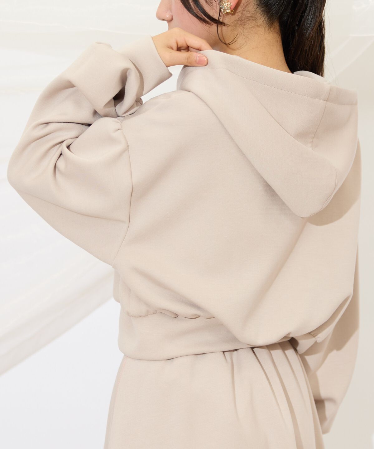 WILLSELECTION「ロゴ刺繍コンパクトフーディー」|パーカー|