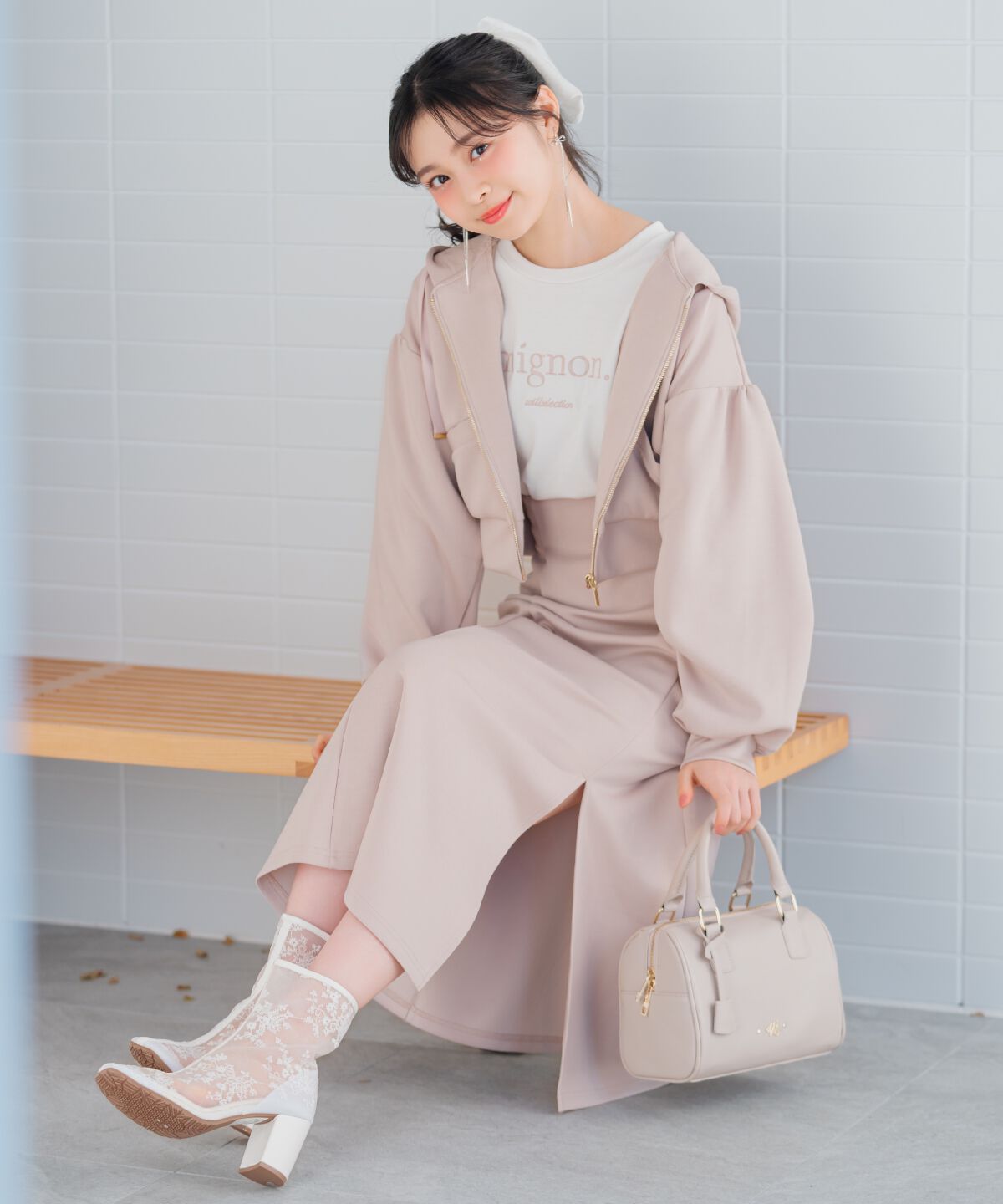 WILLSELECTION「ロゴ刺繍コンパクトフーディー」|パーカー|