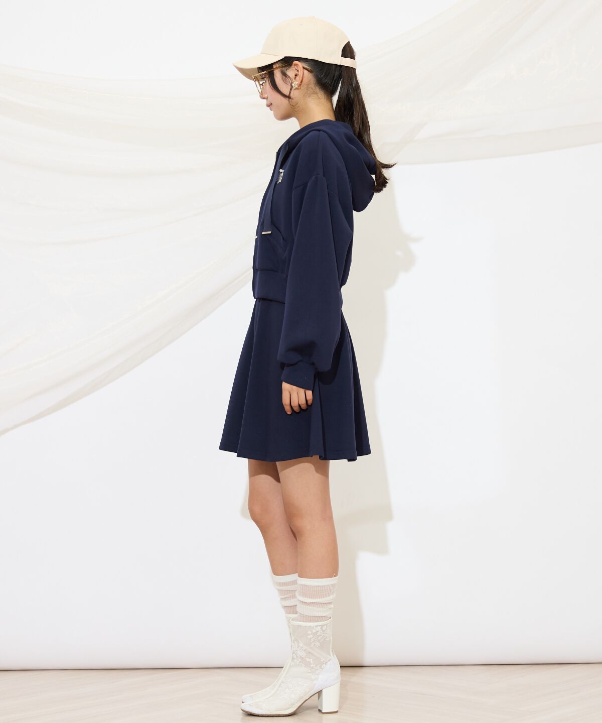 WILLSELECTION「ロゴ刺繍コンパクトフーディー」|パーカー|