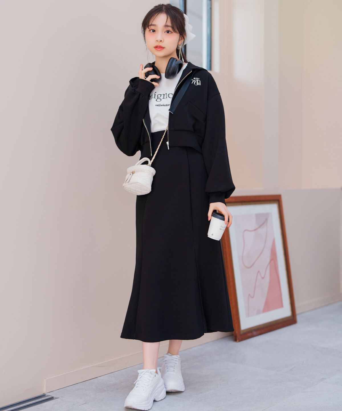 WILLSELECTION「ロゴ刺繍コンパクトフーディー」|パーカー|