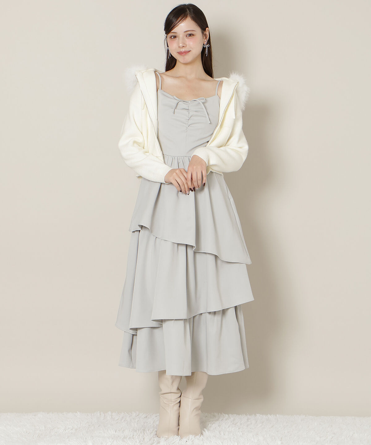 WILLSELECTION「ティアードキャミワンピース」|ワンピース|ミント