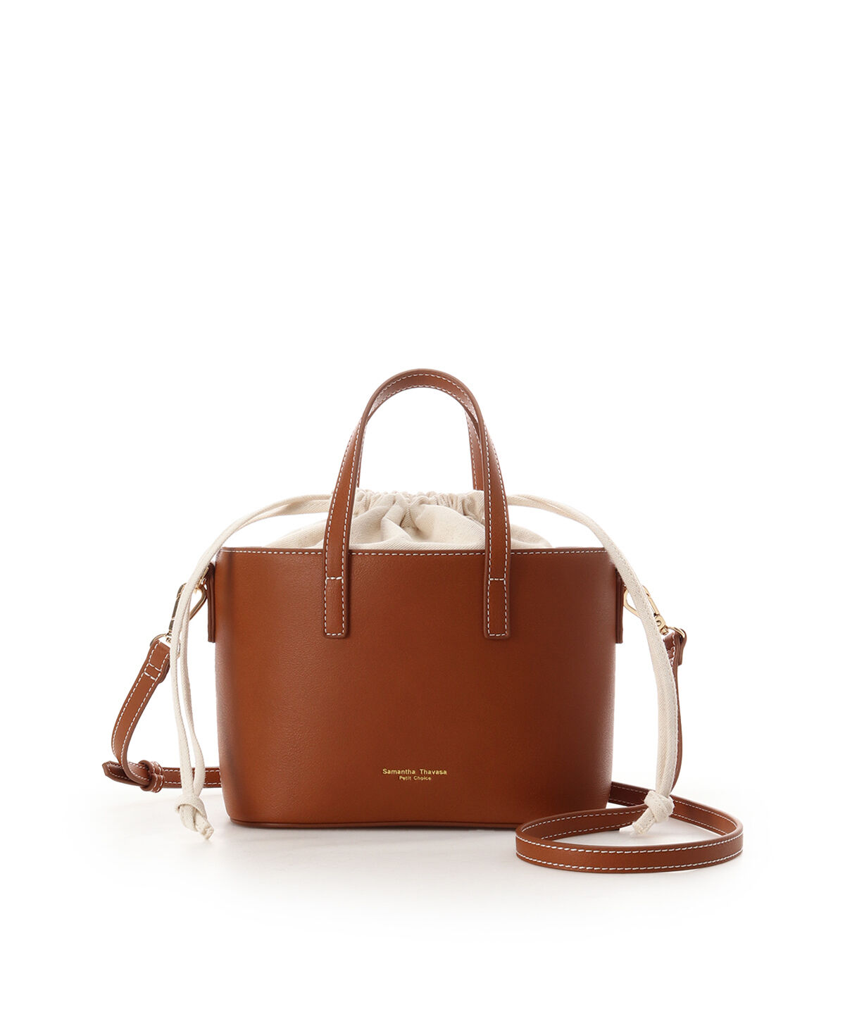 Samantha Thavasa Petit Choice「シンプルミニバッグ」|ショルダー・メッセンジャー|キャメル