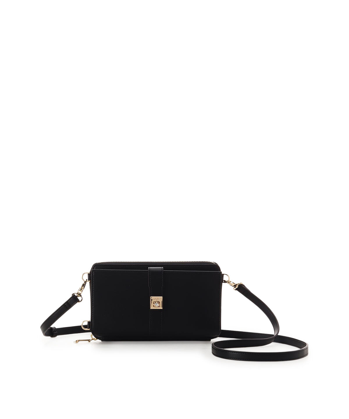 Samantha Thavasa Petit Choice「シンプル2wayウォレットショルダーバッグ」|ショルダー・メッセンジャー|ブラック