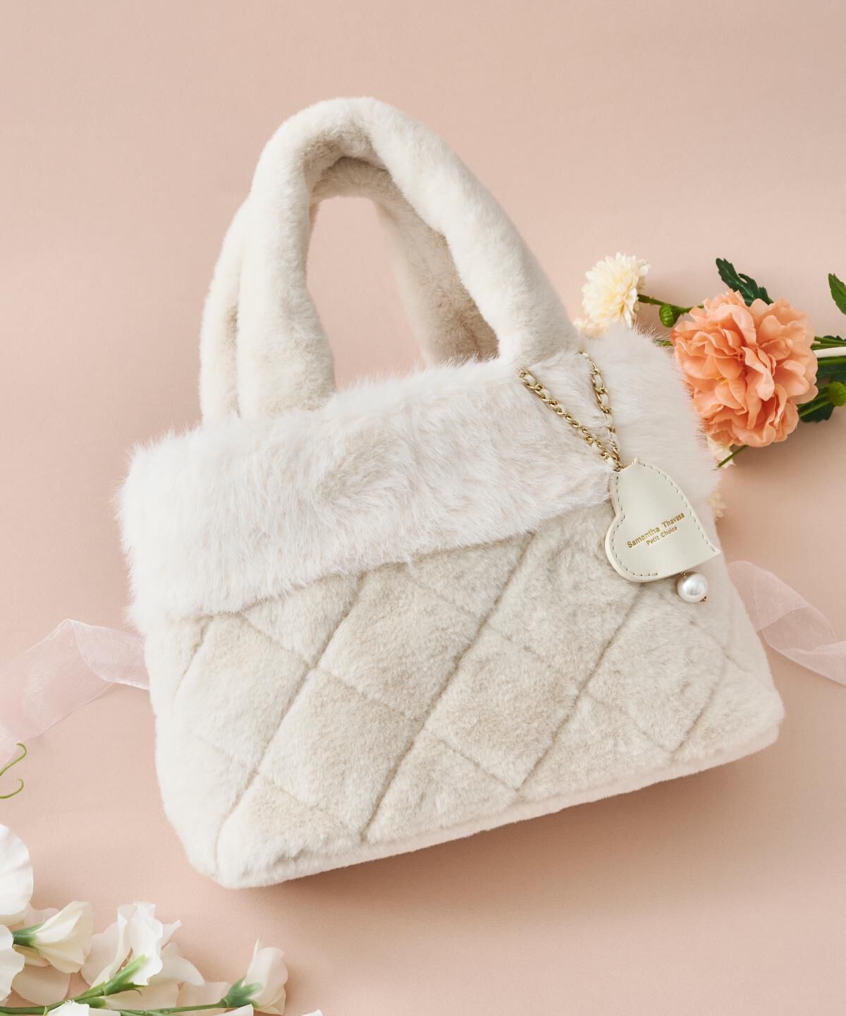 Samantha Thavasa Petit Choice「キルティングファーバッグ」|ショルダー・メッセンジャー|