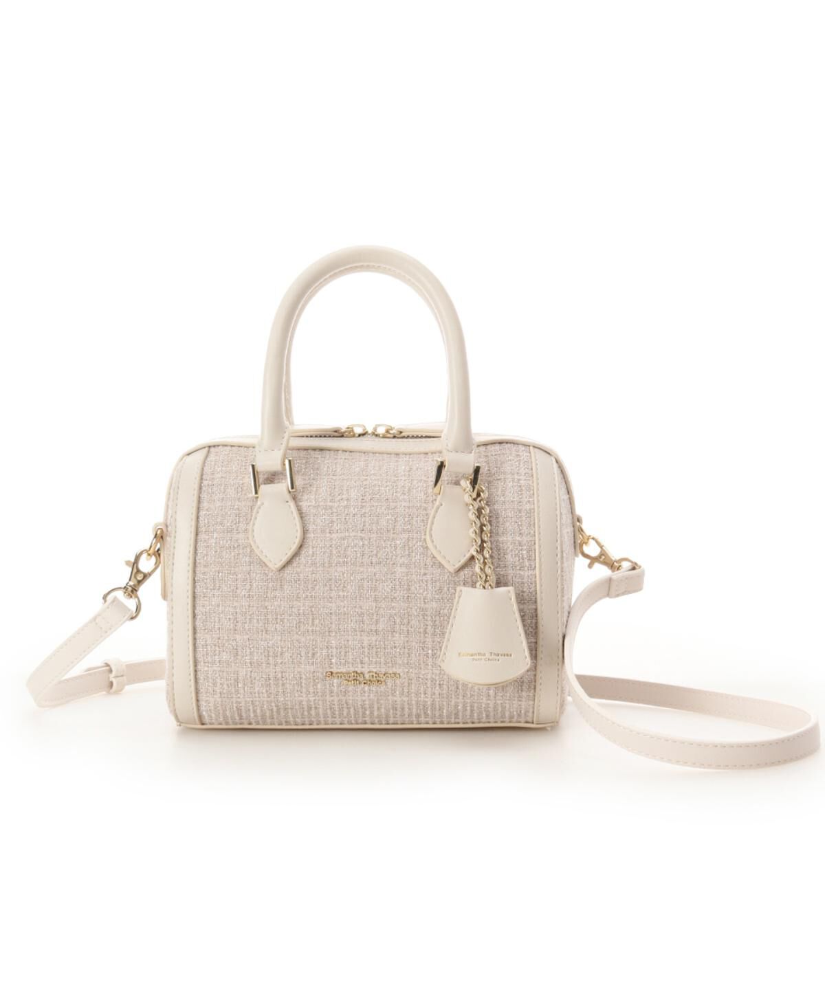 Samantha Thavasa Petit Choice「ツイード ボストンバッグ」|ショルダー・メッセンジャー|