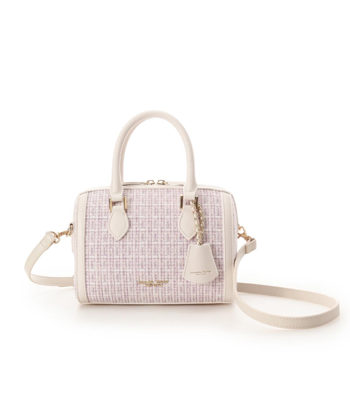 Samantha Thavasa Petit Choice「ツイード ボストンバッグ」|ショルダー・メッセンジャー|