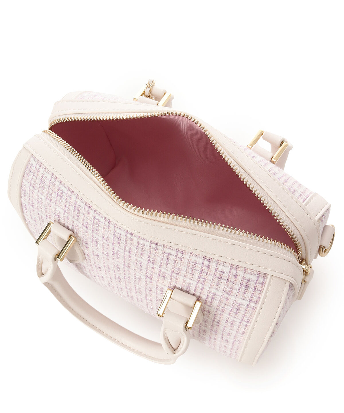 Samantha Thavasa Petit Choice「ツイード ボストンバッグ」|ショルダー・メッセンジャー|