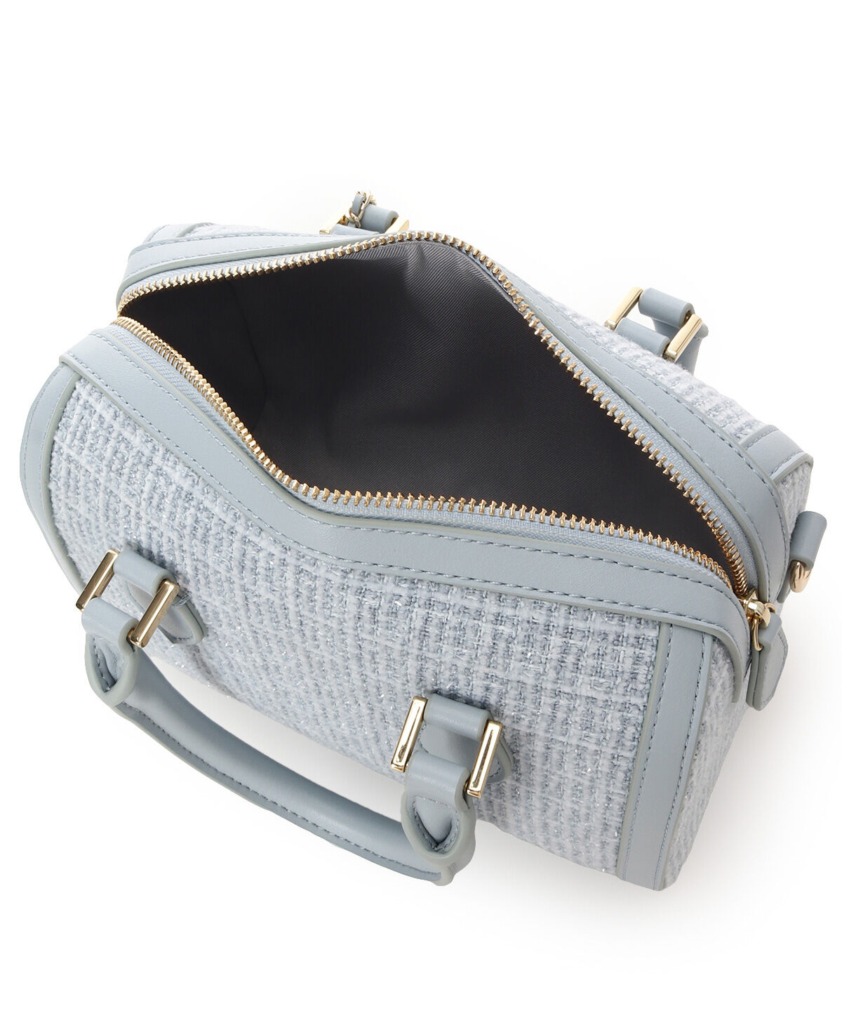 Samantha Thavasa Petit Choice「ツイード ボストンバッグ」|ショルダー・メッセンジャー|