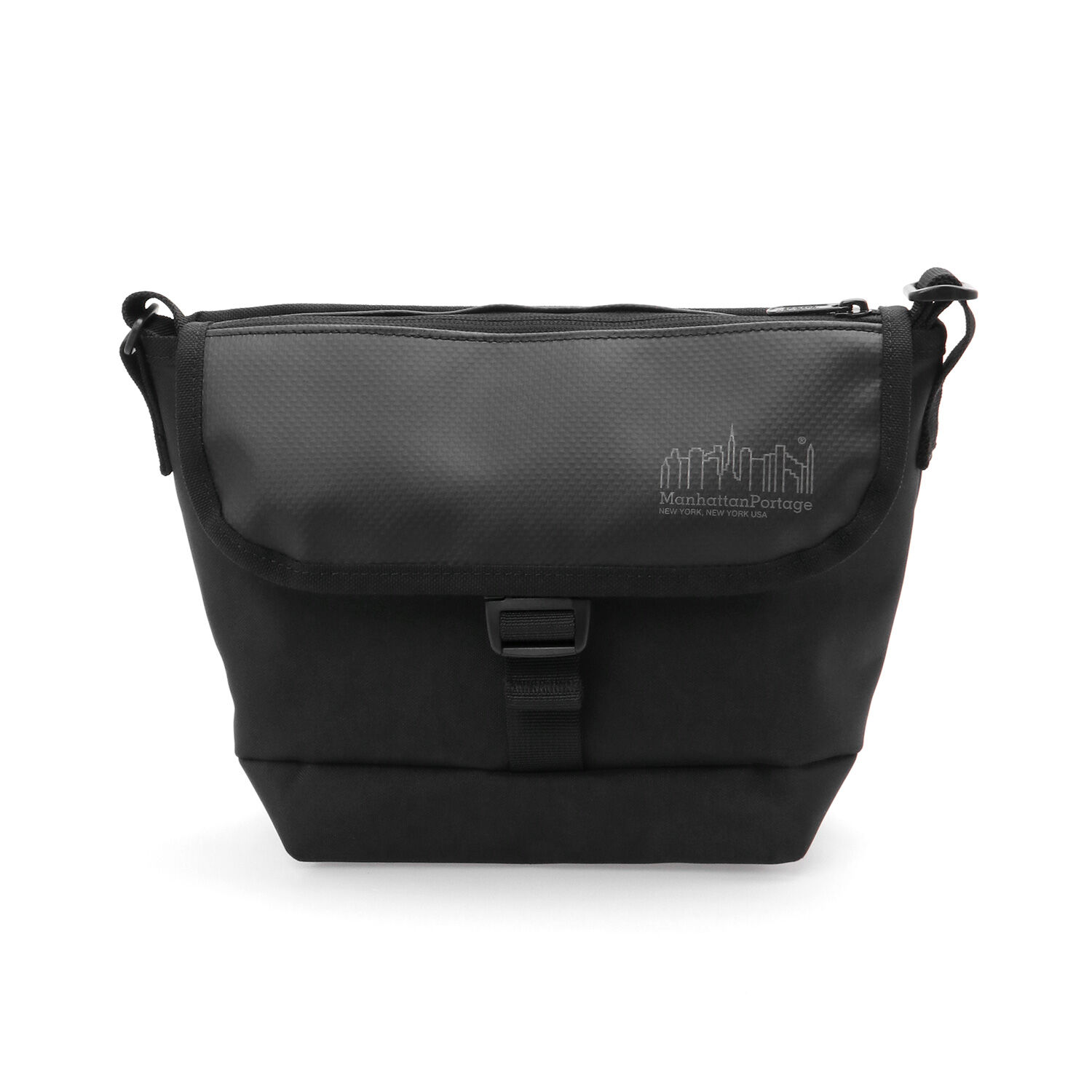 Manhattan Portage「Pacific Nylon Messenger Bag Flap Zipper Pocket W/ Divide」|ショルダー・メッセンジャー|