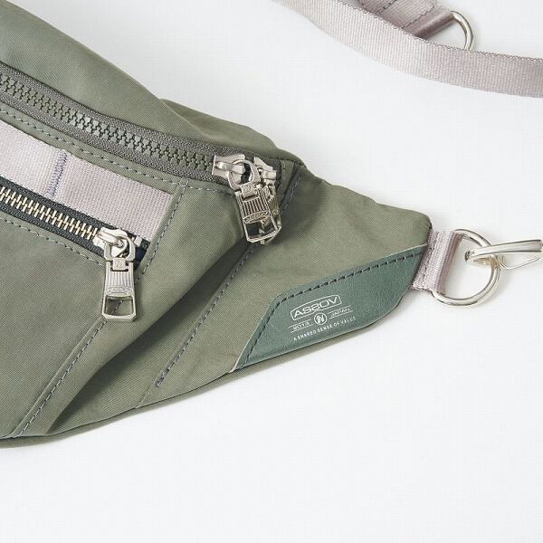AS2OV「AS2OV / アッソブ SHRINK NYLON FANNY PACK」|ショルダー・メッセンジャー|