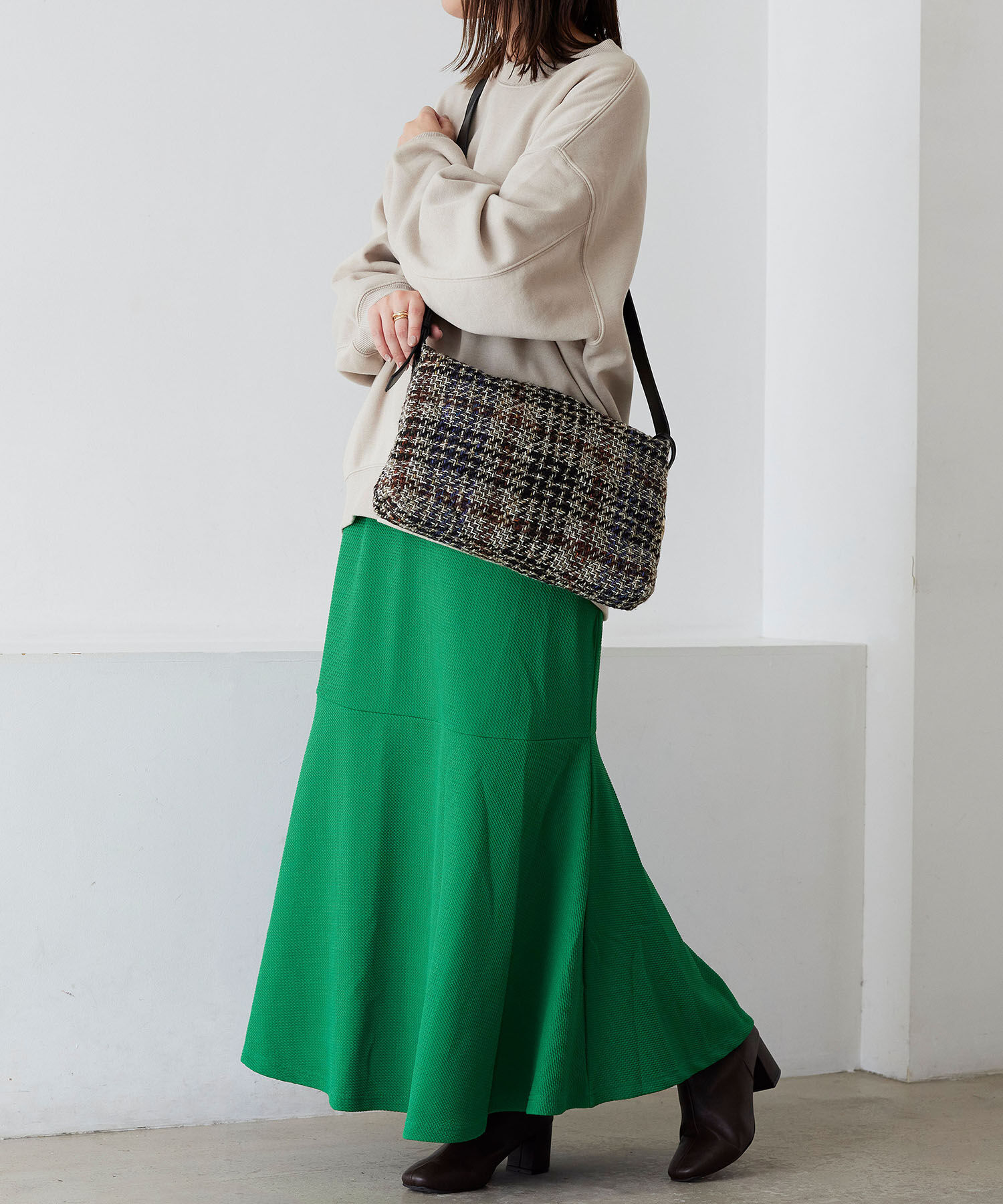 TOPKAPI TREASURE「【TREASURE TOPKAPI】キルティング ツイード ショルダーバッグ」|ショルダー・メッセンジャー|