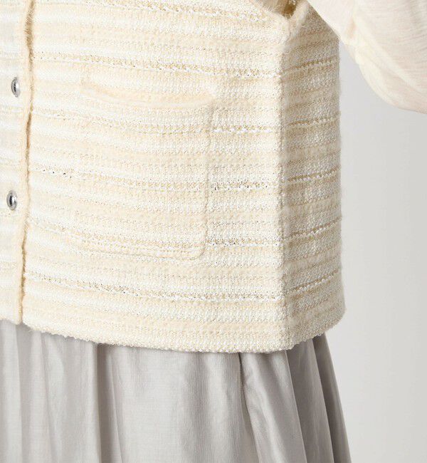 UNITED ARROWS green label relaxing「ミックスツイードライク ニット ジレ ベスト」|ベスト・ジレ|