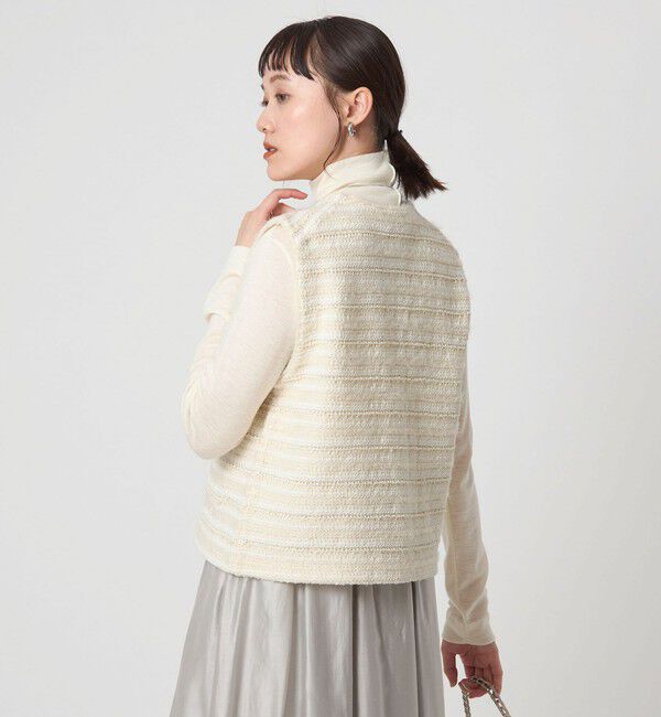 UNITED ARROWS green label relaxing「ミックスツイードライク ニット ジレ ベスト」|ベスト・ジレ|