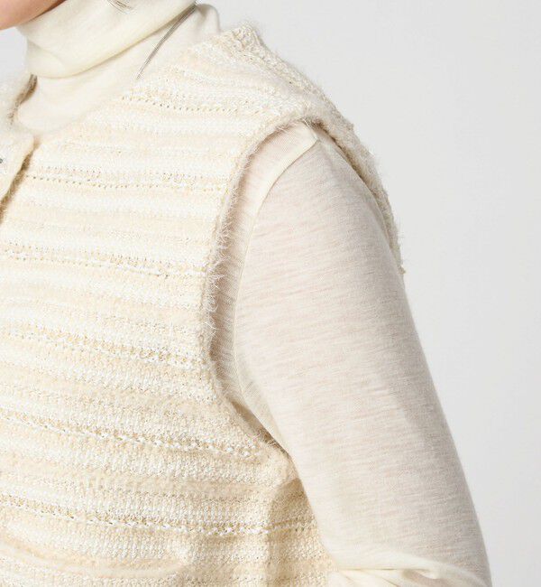 UNITED ARROWS green label relaxing「ミックスツイードライク ニット ジレ ベスト」|ベスト・ジレ|