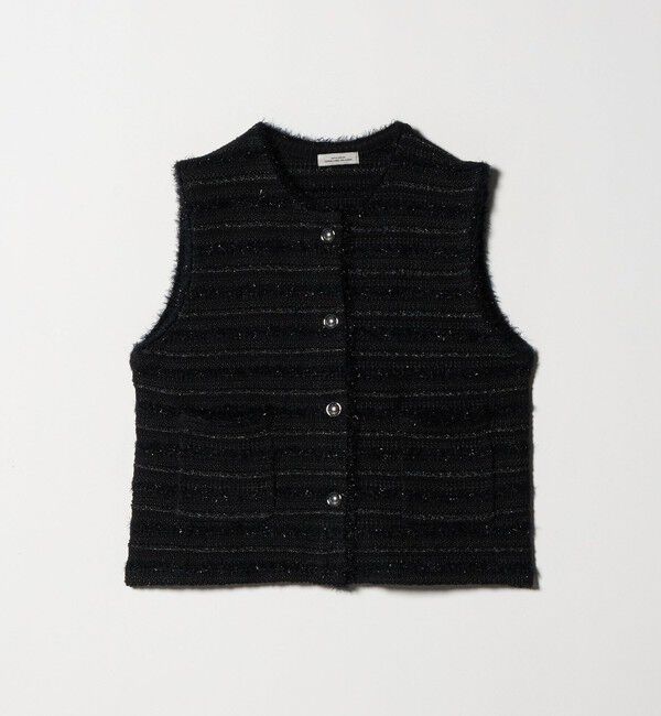 UNITED ARROWS green label relaxing「ミックスツイードライク ニット ジレ ベスト」|ベスト・ジレ|