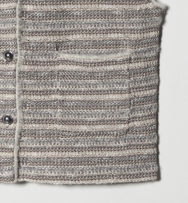 UNITED ARROWS green label relaxing「ミックスツイードライク ニット ジレ ベスト」|ベスト・ジレ|