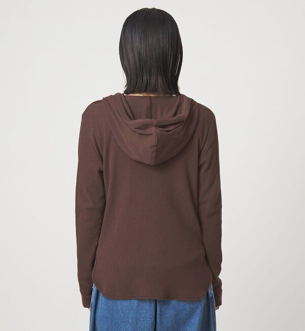 UNITED ARROWS green label relaxing「【WEB限定】＜at ease＞シアーテレコ フード ロングスリーブ カットソー」|Tシャツ・カットソー|