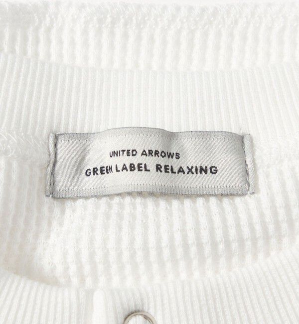 UNITED ARROWS green label relaxing「【WEB限定】＜at ease＞ワッフル ヘンリーネック ロングスリーブ カットソー」|Tシャツ・カットソー|