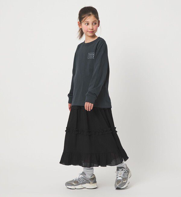 UNITED ARROWS green label relaxing「楊柳フリル ロングスカート / キッズ  140cm-160cm」|スカート|