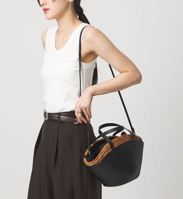 UNITED ARROWS green label relaxing「＜The Bagmati＞バスケット（M）/ カゴバッグ」|ショルダー・メッセンジャー|BLACK