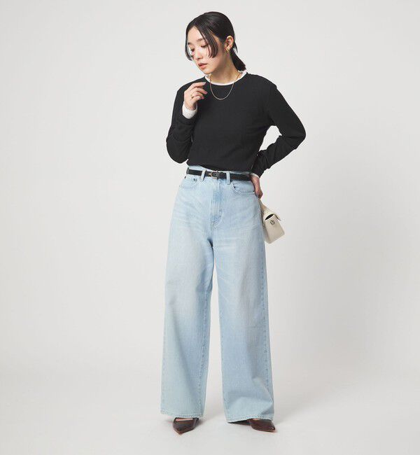 UNITED ARROWS green label relaxing「【WEB限定】＜at ease＞シアーテレコ ロングスリーブ カットソー」|Tシャツ・カットソー|