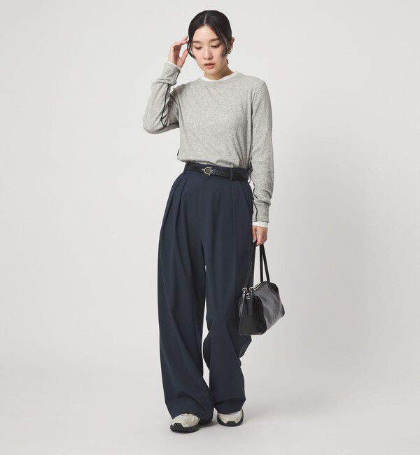 UNITED ARROWS green label relaxing「【WEB限定】＜at ease＞シアーテレコ ロングスリーブ カットソー」|Tシャツ・カットソー|