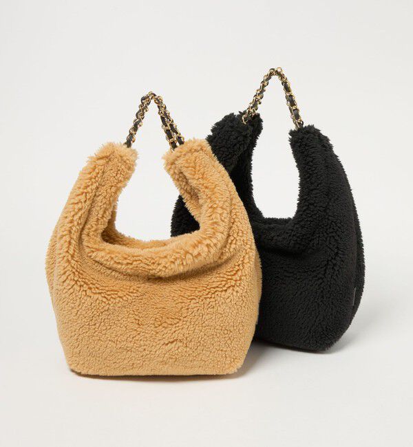 BEAUTY&YOUTH UNITED ARROWS「【一部別注】＜VIOLAd&rsquo;ORO＞ELMO ボア チェーン ショルダーバッグ」|ショルダー・メッセンジャー|