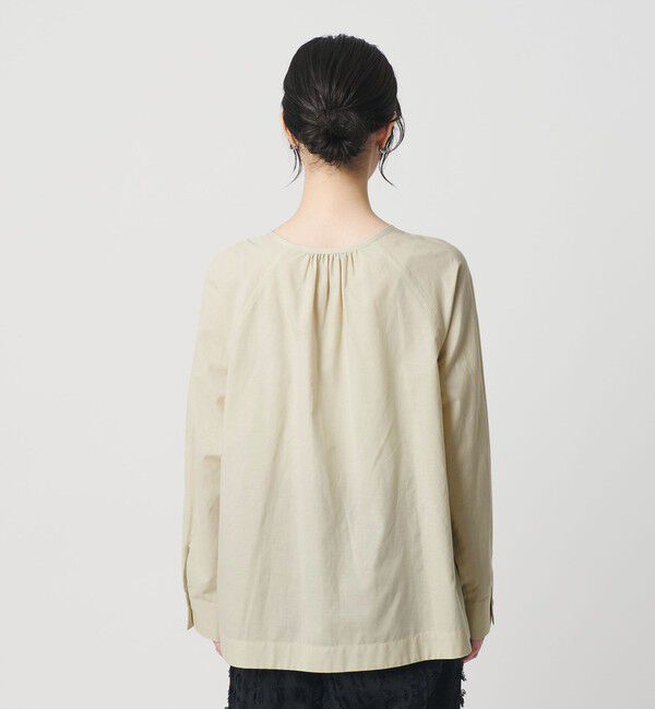 BEAUTY&YOUTH UNITED ARROWS「リボンタイ ノーカラーブラウス」|シャツ・ブラウス|