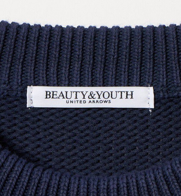 BEAUTY&YOUTH UNITED ARROWS「フェード クルーネックニットプルオーバー」|ニット・セーター|
