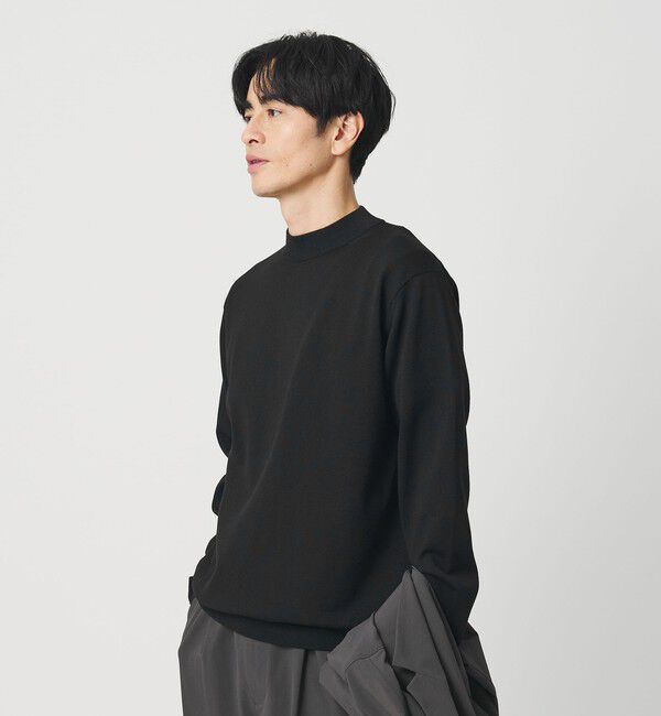 BEAUTY&YOUTH UNITED ARROWS「デオドラント ジャケット ネック ロングスリーブ ニット 抗菌防臭 ウォッシャブル」|ニット・セーター|BLACK