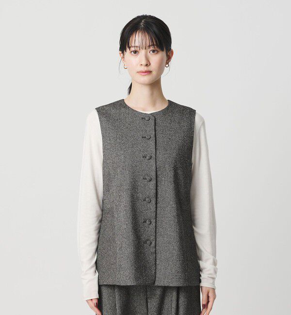BEAUTY&YOUTH UNITED ARROWS「ツイードライク バックペプラム ベスト」|ベスト・ジレ|