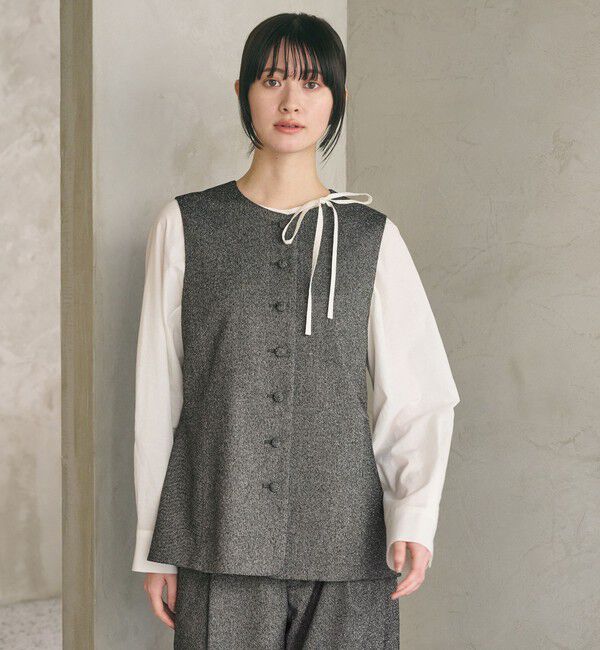 BEAUTY&YOUTH UNITED ARROWS「ツイードライク バックペプラム ベスト」|ベスト・ジレ|