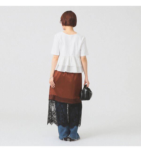 Ray BEAMS 「ティアード キリカエ クルーネック Tシャツ」|Tシャツ・カットソー|