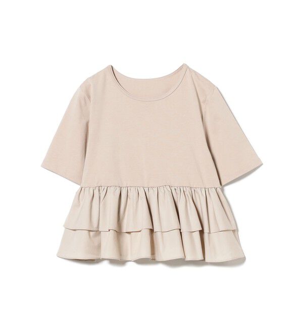 Ray BEAMS 「ティアード キリカエ クルーネック Tシャツ」|Tシャツ・カットソー|