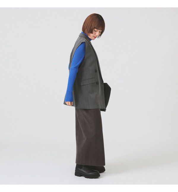 Ray BEAMS 「ヘリンボーン 4ボタン ダブルブレスト ジレ」|ベスト・ジレ|