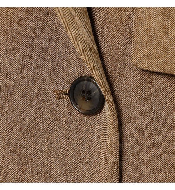 Ray BEAMS 「ヘリンボーン 4ボタン ダブルブレスト ジレ」|ベスト・ジレ|