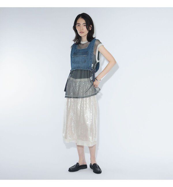 BEAMSBOY「maturely / デニム ディッキー ベスト」|ベスト・ジレ|