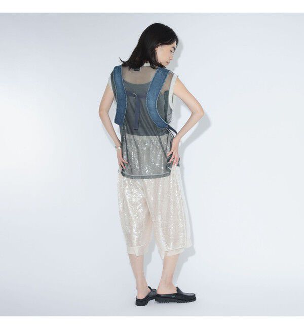 BEAMSBOY「maturely / デニム ディッキー ベスト」|ベスト・ジレ|