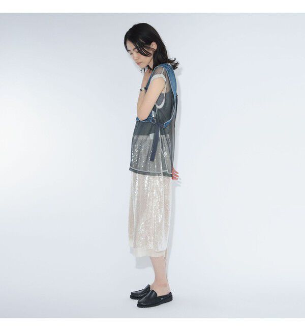 BEAMSBOY「maturely / デニム ディッキー ベスト」|ベスト・ジレ|