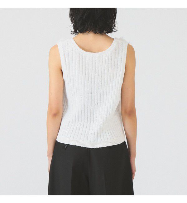 Ray BEAMS 「フリンジ Vネック ベスト」|ベスト・ジレ|