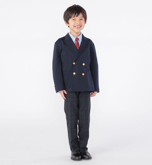 SHIPS KIDS「SHIPS KIDS:110～130cm /〈洗濯機可能〉セレモニー ウォッシャブル ブラックウォッチ ロング パンツ」|その他|