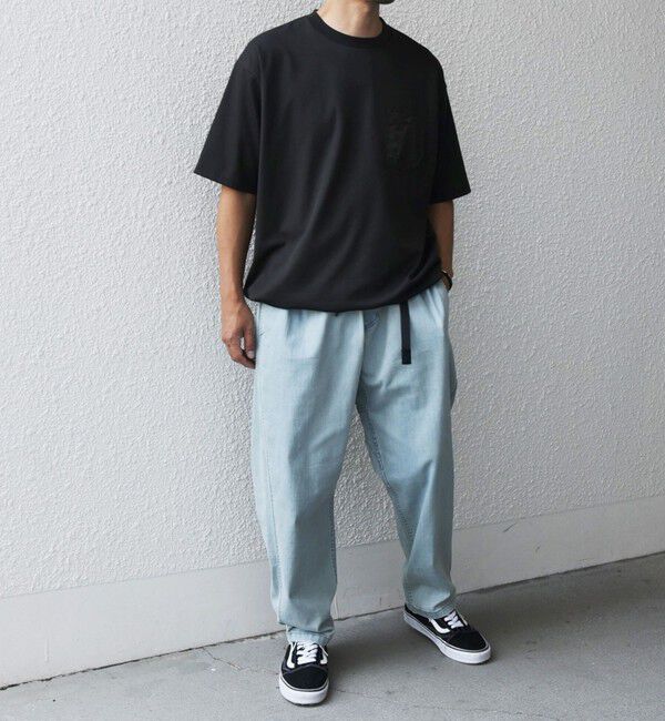 SHIPS any「【SHIPS any別注】GRAMiCCi: オーガニックコットン ルーズテーパード ストレッチ デニム パンツ◇」|デニム|