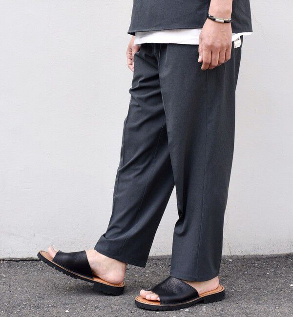 SHIPS any「*SHIPS any: クール＆ドライ 1タック リネン ライク テーパード イージーパンツ （セットアップ対応）◇」|その他|ブラック